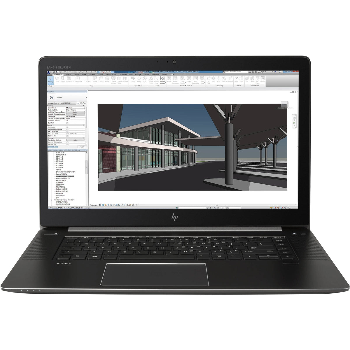 HP ZBook Studio G4 15.6&quot; 16GB 512GB SSD Core™ i7-7820HQ 2.8GHz Win10P, Black (Refurbished)