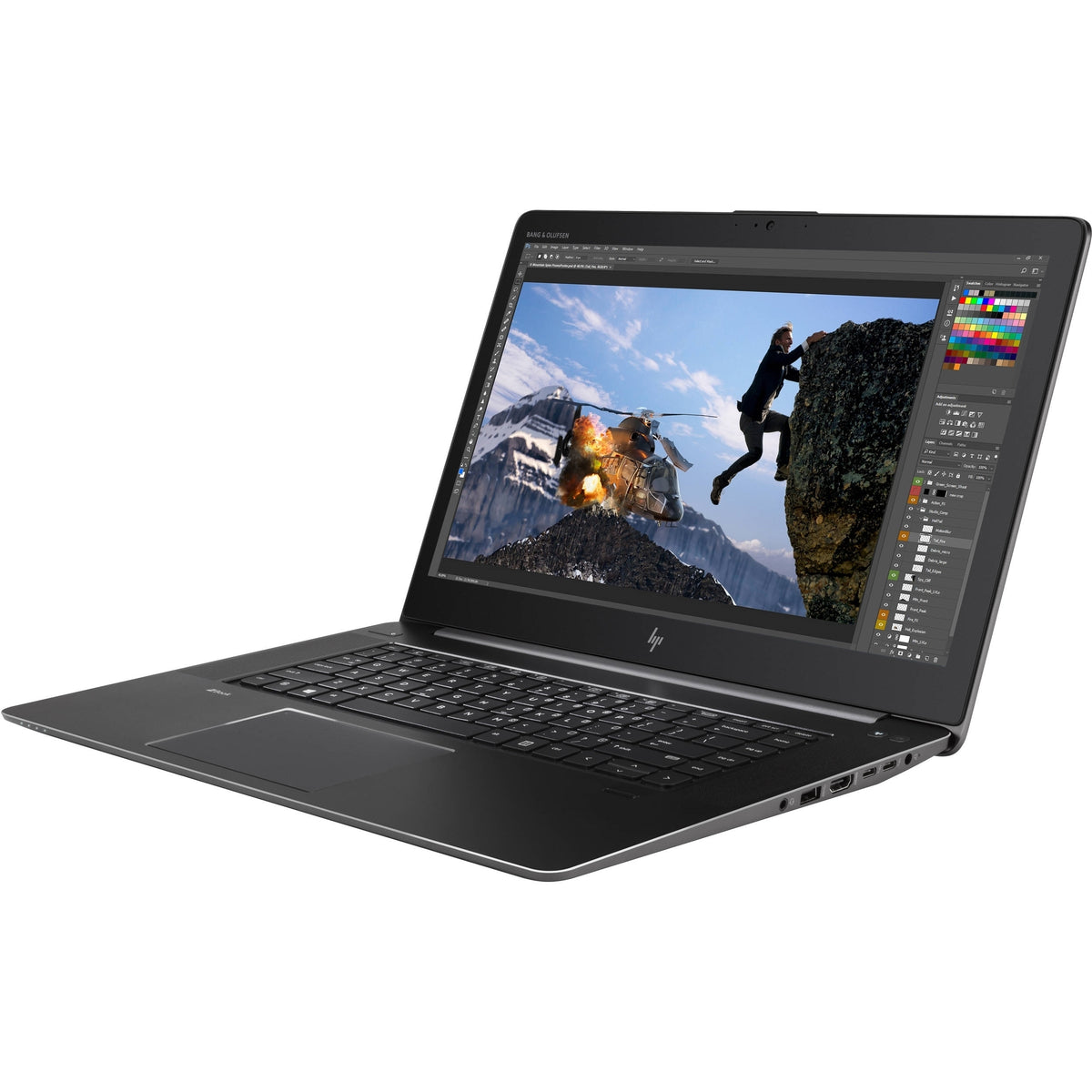 HP ZBook Studio G4 15.6&quot; 16GB 512GB SSD Core™ i7-7820HQ 2.8GHz Win10P, Black (Refurbished)