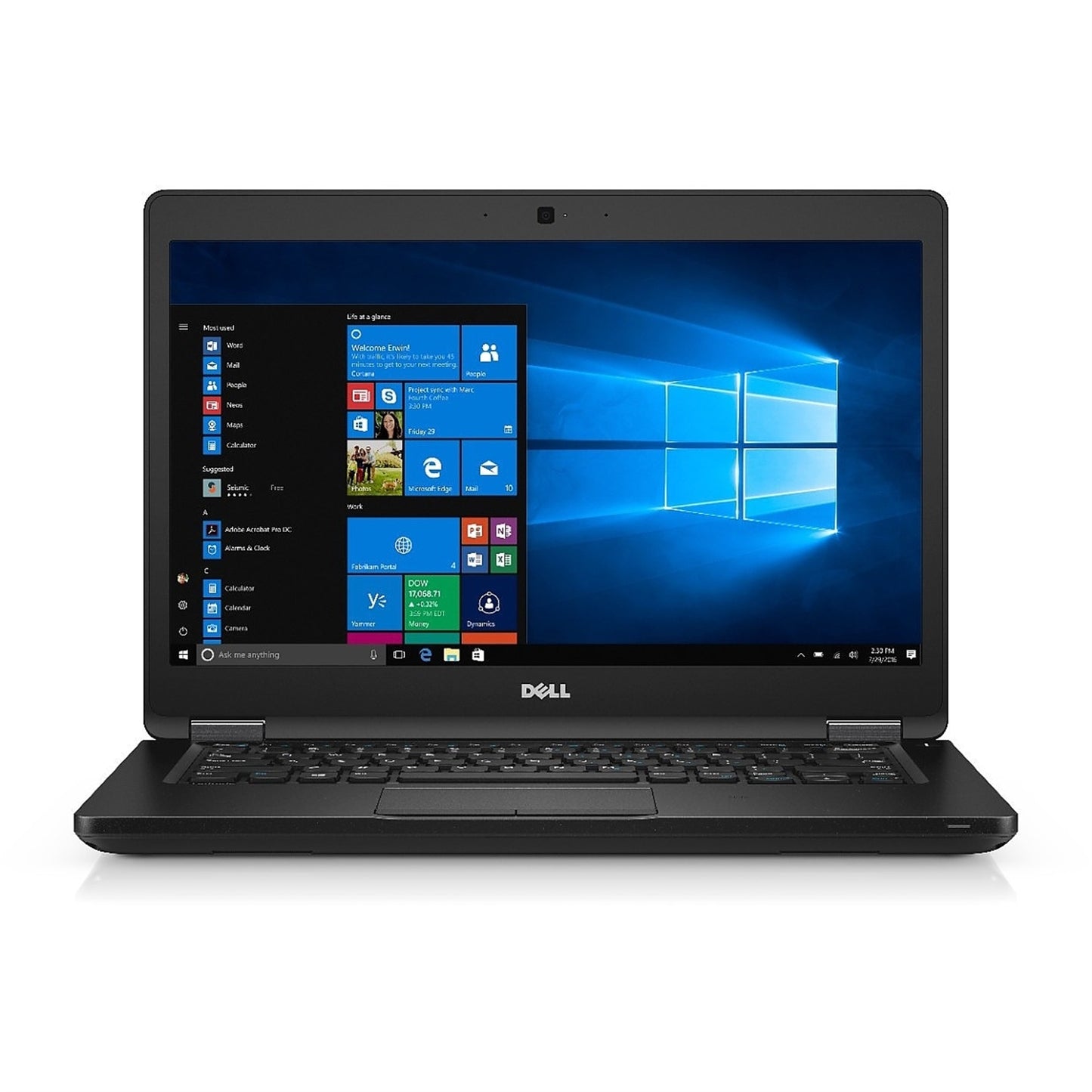 Dell Latitude 14-5480 14" 32GB 512GB SSD Core™ i7-7820HQ 2.9GHz Win10P, Black (Refurbished)